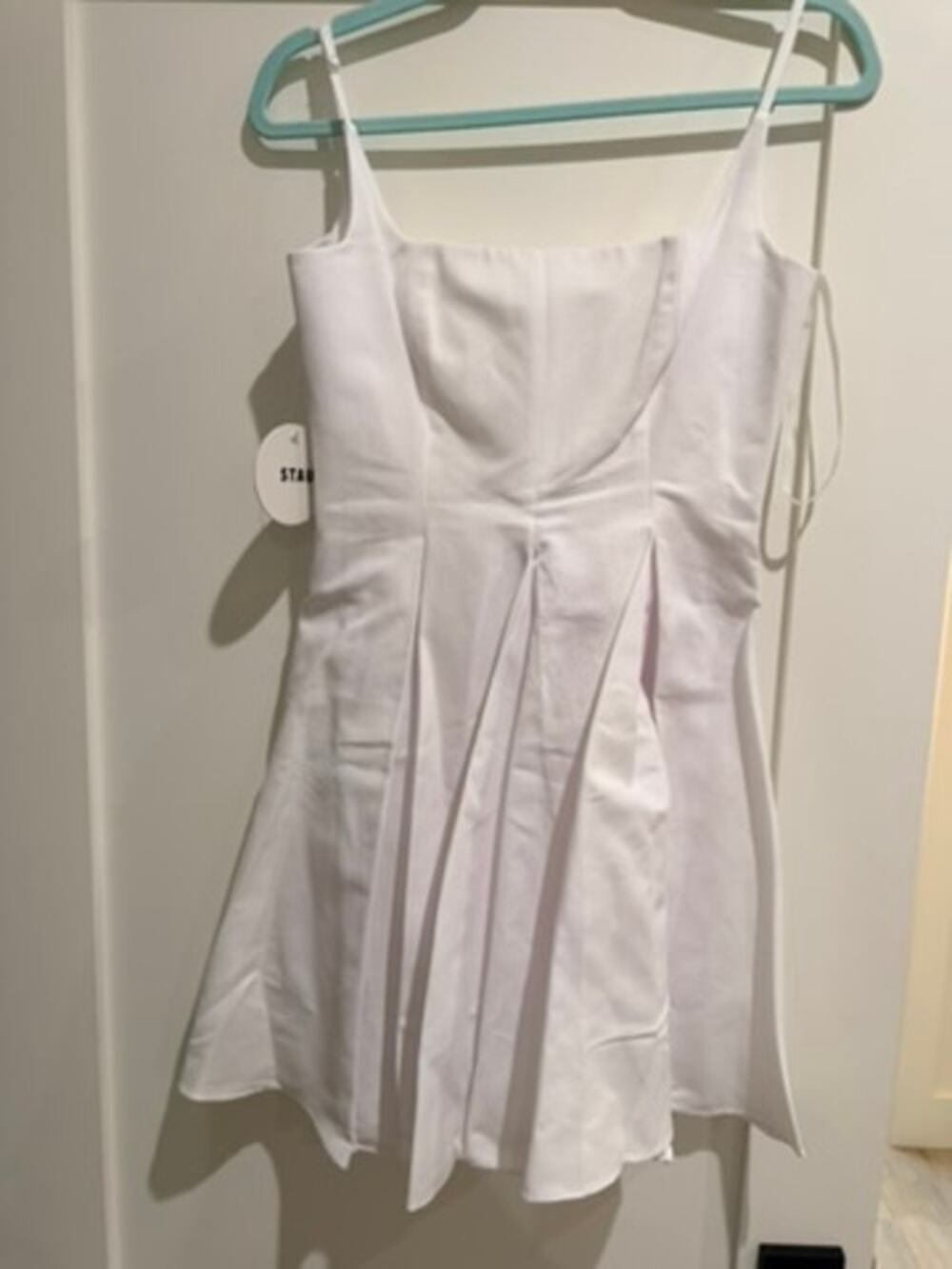 Staud Mini Joli Dress in White - Size US 6 - BNWT